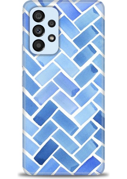 Samsung Galaxy A73 5g Kılıf Hd Baskılı - Mavi