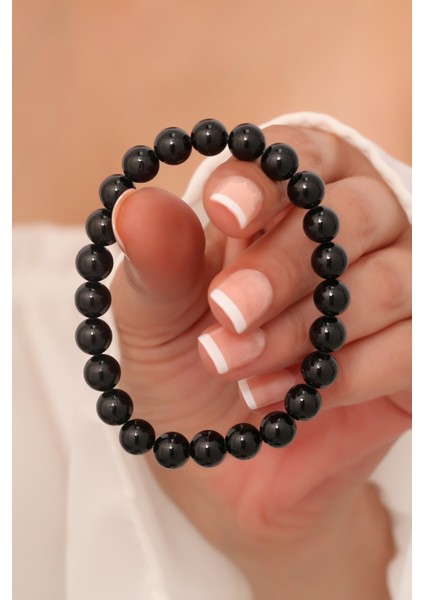 Siyah Akik Taşı Bileklik
