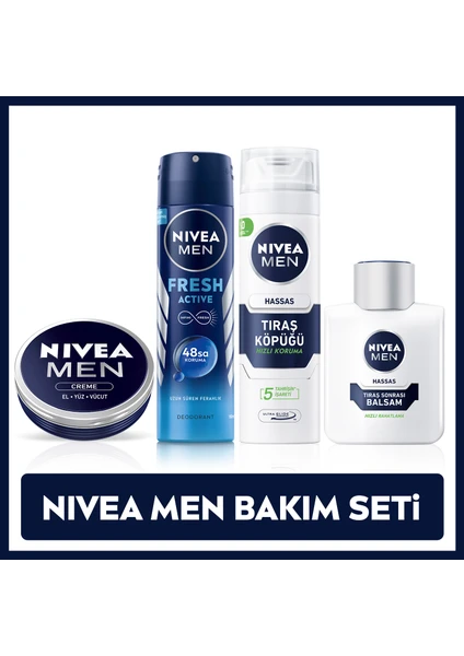 NIVEA MEN Erkek Sprey Deodorant,Nemlendirici Krem,Tıraş Köpüğü,Tıraş Sonrası Balsam