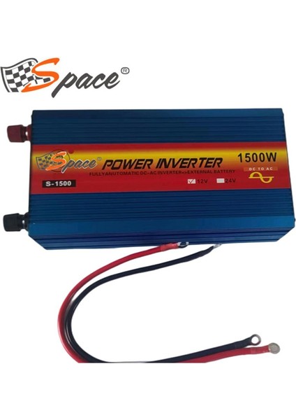 İnvertör mavi 12V/24V-220V 1500W tam sinüs / ICCA19