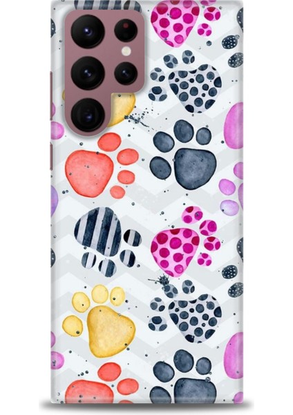Samsung Galaxy S25 Ultra Kılıf Hd Baskılı - Renkli Patiler