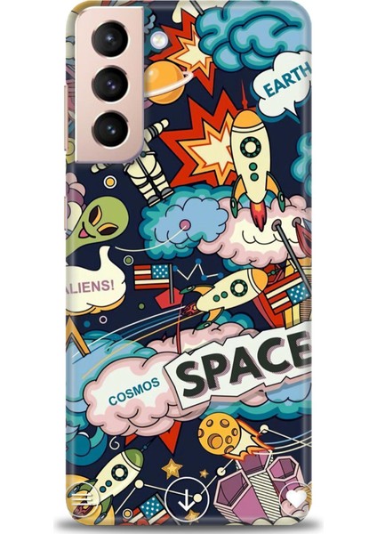 Samsung Galaxy S21 Fe Kılıf Hd Baskılı - Space
