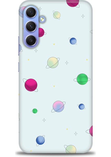 Samsung Galaxy S24 Fe Kılıf Hd Baskılı - Gezegenler Çizim