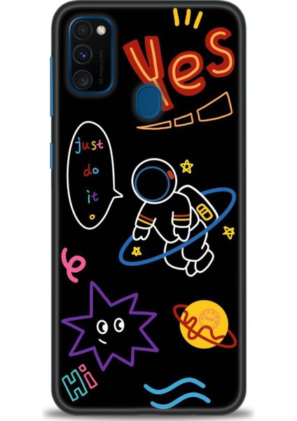 Samsung Galaxy M21 Kılıf Hd Baskılı - Yes