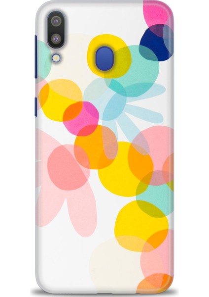 Samsung Galaxy M20 Kılıf Hd Baskılı - Color Flowers