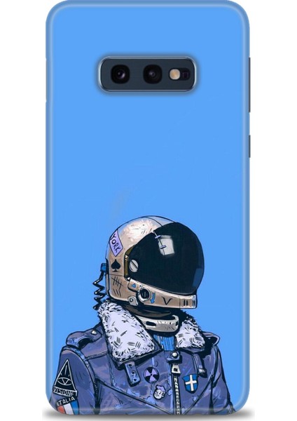 Samsung Galaxy S10E Kılıf Hd Baskılı - Mavi Astronot