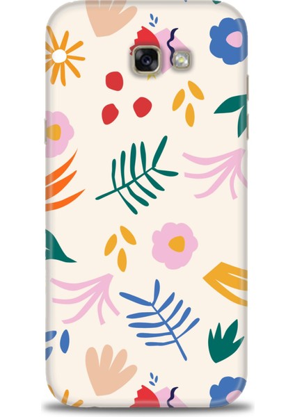 Samsung Galaxy A7 2017 / A720 Kılıf Hd Baskılı - Renkli Dallar