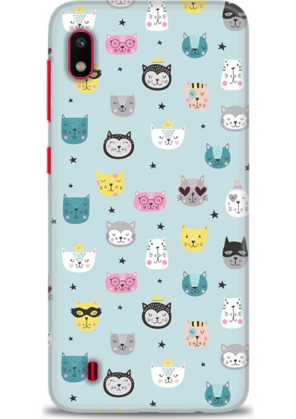 Samsung Galaxy A10 Kılıf Hd Baskılı - Cats