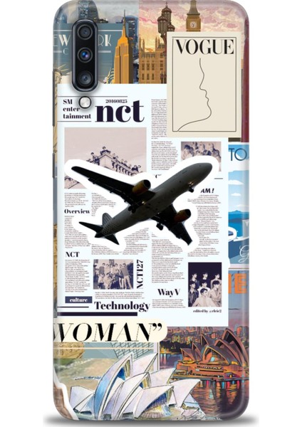 Samsung Galaxy A70 Kılıf Hd Baskılı - Net Woman