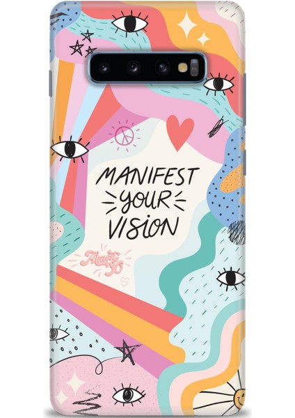 Samsung Galaxy S10 Plus Kılıf Hd Baskılı - Manifest Your Vision