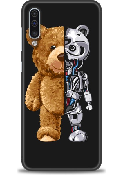 Samsung Galaxy A50 Kılıf Hd Baskılı - Ayı ve Iskeleti