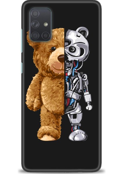 Samsung Galaxy A51 Kılıf Hd Baskılı - Ayı ve Iskeleti
