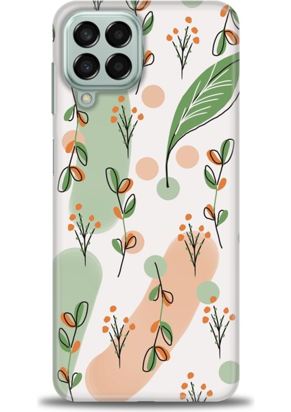 Samsung Galaxy M33 Kılıf Hd Baskılı - Flower Pattern