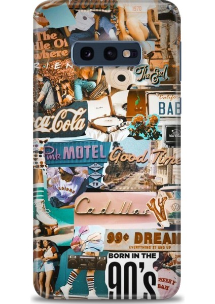 Samsung Galaxy S10E Kılıf Hd Baskılı - Pink Motel