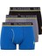 80508 Erkek Pamuklu 3'lü Boxer-Saks&antrasit&siyah 2