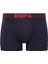 80521 Erkek Pamuklu 3'lü Boxer-Bordo-lacivert-antrasit 1