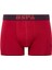 80521 Erkek Pamuklu 3'lü Boxer-Bordo-lacivert-antrasit 4
