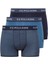 80515 Erkek Pamuklu 3'lü Boxer-Indigo-lacivert-baskılı 2