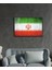 Dekoratif Baskı Duvar Sanatı Iran Cam Tablo Iran Flag 2