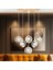 Eldon 6'lı Yuvarlak 3 Renk 75 Watt Gold Kristal Ledli Modern Oturma Odası Salon Sarkıt Avize 1
