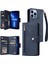 Ile Uyumluiphone 13 Pro Max Mıknatıslı Deri Zip Cüzdan Kart Sahibi (Yurt Dışından) 1