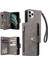 Ile Uyumluiphone 11 Pro Max Mıknatıslı Deri Zip Cüzdan Kart Sahibi (Yurt Dışından) 1