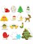 Noel 5AA Stili Noel Kurabiye Kesici Seti Paslanmaz Çelik 3D Deniz Kek Kalıbı Bisküvi Kalıbı Kar Tanesi Fondan Kesici Kiti Dıy Pişirme Araçları C (Yurt Dışından) 3