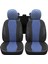 Vıp Serisi - Audi Q3 ile Uyumlu Oto Koltuk Kılıfı, Tay Tüyü-Deri / Mavi*siyah*siyah 1