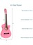 CG-395PK Pembe Renk Kesik Klasik Gitar 4/4 Yetişkin Boy Sap Ayarlı Full Set 3