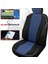 Vıp Serisi - Ssangyong Kyron ile Uyumlu Oto Koltuk Kılıfı, Tay Tüyü-Deri / Mavi*siyah*siyah 3