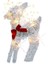 Işıklı Noel 2d Ren Geyiği Dış Mekan Süslemeleri, Önceden Aydınlatmalı Noel Rudolph ve Işıklı Noel Baba Kızağı, Bebek Geyik (Yurt Dışından) 1
