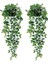 2 Paket Yapay Asılı Bitkiler Kapalı Açık Raf Duvar Dekoru Için Sahte Saksı Bitkileri (Yurt Dışından) 1