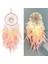Dream Catcher Asılı Süs Dekor El Yapımı LED Işıkları Pembe Tüy Şifa Kristalleri Dreamcatchers Ev Duvar Dekoru Için (Yurt Dışından) 2