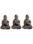 3x Mini Buda Heykeli Bronz Buda Heykeli Çin Budizm Saf Bakır Bronz Sakyamuni Buda Heykeli (Yurt Dışından) 2