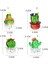 Kaktüs Figürleri Cam Minyatür Kaktüs Simülasyon Bitkiler Figürler Süsler Masaüstü Zanaat Ev Dekor (Yurt Dışından) 2