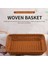 Ekmek Sepeti 2 Adet Taklit Rattan Dokuma Depolama Sepeti Meyve Gıda Sebze Hasır Ekmek Sepeti (Boyut: 1 + 1 Küçük) (Yurt Dışından) 1