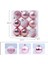 27 Pcs Noel Topu Süsleri Noel Ağacı Süsleri Ev Yeni Yıl Partisi Dekoru Için Asılı Toplar - 2.36 Inç, Pembe (Yurt Dışından) 5
