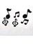 60 Adet Müzik Notaları Temalı Kek Topper Kağıt Kek Ekler Kart Düğün Pastası Topper Dekorasyon (Yurt Dışından) 5