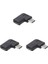 3x 90 Derece Sağ Açı USB 3.1 Tip C Erkek - Dişi Usb-C Dönüştürücü Adaptör (Yurt Dışından) 1