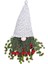 Şenlikli Çelenk Gnome Pencere Restoran Ev Noel Çelenk Için Kırmızı Meyveler Dekor ile Noel Süslemeleri Giyiyor (Yurt Dışından) 1