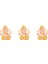 3x Haidianzi Altın Lord Ganesha Buda Heykeli Fil Tanrı Heykelleri Ganesh Figürleri (Yurt Dışından) 2