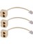 3x RJ11 6P4C 2 Yollu Çıkışlı Telefon Jakı Hattı Ayırıcı Adaptör Bej (Yurt Dışından) 1