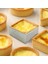 Delikli Tart Yüzük Paslanmaz Çelik Tartlet Kalıpları Kare Şekli Kalıp Kek Daire Fransız Pasta Pişirme Aracı, 10 Paket (Yurt Dışından) 5