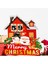 Parti Kahve Evi Için Noel Advent Takvimi, Noel Sloganı Süsleri Noel Baba Ren Geyiği Kardan Adam Mutlu (Yurt Dışından) 2