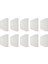 10X Düz Beyaz Plastik Kek Dekoratör Hamur Pasta Kazıyıcı Aracı 19 cm x 12.5 cm (Yurt Dışından) 1