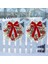 2 Adet Işıklı Noel Çelenkleri, Kırmızı Fiyonklu 13 Inç Önceden Aydınlatmalı Mini Noel Çelengi, LED Işıklı Çam Iğnesi Çelengi (Yurt Dışından) 4