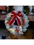 2 Adet Işıklı Noel Çelenkleri, Kırmızı Fiyonklu 13 Inç Önceden Aydınlatmalı Mini Noel Çelengi, LED Işıklı Çam Iğnesi Çelengi (Yurt Dışından) 5