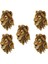 5x Duvar Dekorasyon Bar Şarap Mahzeni Aslan Kafası Simülasyon Heykel Yaratıcı Dekor Reçine Zanaat Beast Head Duvar Heykeli (Yurt Dışından) 1