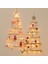 2x Dıy Ahşap Noel Ağacı Ahşap Duvar Asılı Noel Ağacı Yeni Yıl Dekorasyon Ev Süsler Için Ahşap Renk (Yurt Dışından) 4