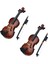 2x Hediyeler Keman Müzik Enstrümanı Minyatür Çoğaltma Kılıfı, 8X3CM (Yurt Dışından) 1